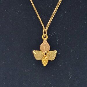 Vintage Landstrom's 10K Black Hills Gold Tri-Tone Necklace